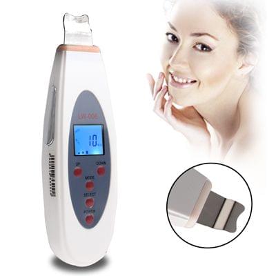 LW-006 Portable Digital Facial LCD Ultrasound Skin Scrubber(White)