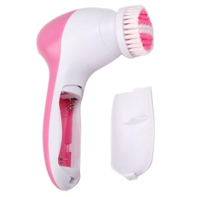 6 in 1 Facial Cleansing Instrument (Size:  130 x 85 x 40mm)(Magenta)