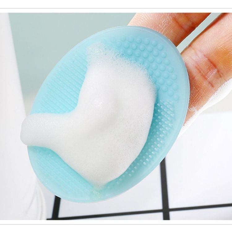 10 PCS Cleaning Pad Wash Face Facial Exfoliating Brush SPA Skin Scrub Cleanser Tool(Sky Blue)