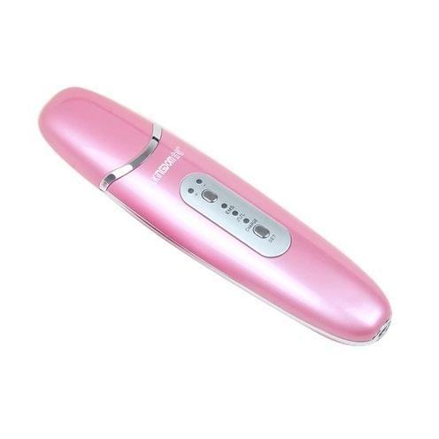 KINGDOM KD-8022 Ultrasonic Skin Scrubber Spatula with Ionic Function for Gentle Peeling and Skin Cleaning(Pink)