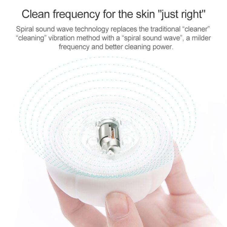 Original Xiaomi Amiro AML003A Waterproof Cotton Cleansing Brush Facial Cleaner Beauty Tool (White)