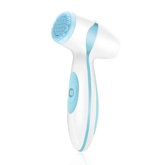 LSHOW YJK005 2 in 1 3.7V Electric Reverse Rotation Silicone Facial Massager Cleansing Instrument(Blue)