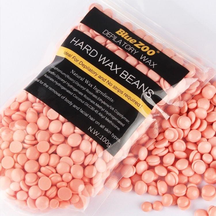 Blue Zoo 100g / Pack Rose Flavor Depilatory Wax Hair Removal Solid Hard Wax Beans Body Hair Epilation Beauty Makeup, with the Wax Heater Machine Use (HC1811)