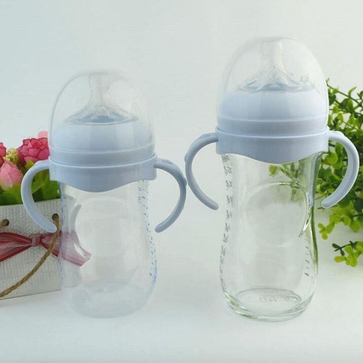 Baby Feeding Bottle Grip Handle for Avent Natural Wide Mouth PP Glass Baby Feeding Bottles