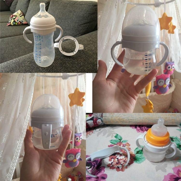 Baby Feeding Bottle Grip Handle for Avent Natural Wide Mouth PP Glass Baby Feeding Bottles