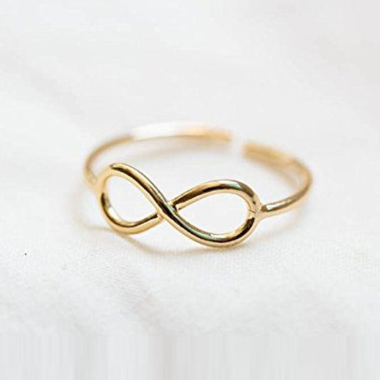 Eight Design Simple Lucky Metal Toe Ring Beach Jewelry For Women(Gold)