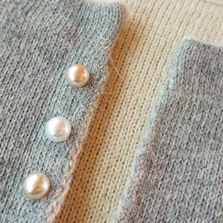 10 PCS Versatile Pearl Stud Buckle Anti-light Collar Buttonigan Shawl Pin Needle Diy Scarf Collar Pin Brooch Pin(Black)