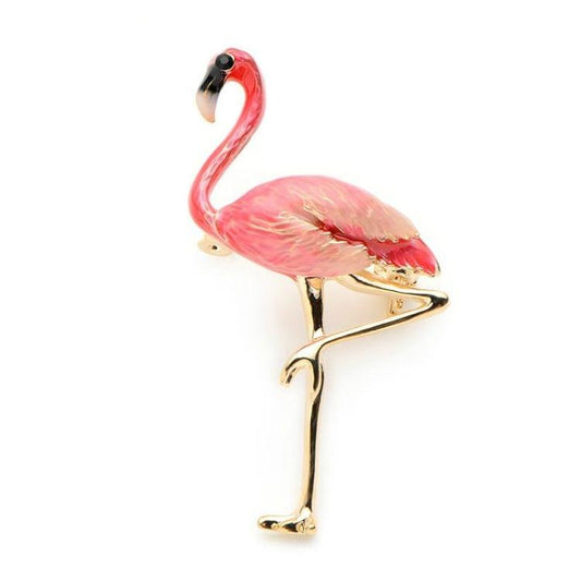 Flamingo Brooch Accessories For Woman(Red)