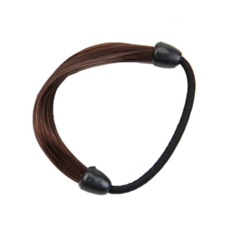 Wig Elastic Hair Band Rope Scrunchie Ponytail Holder Hair Accessories(Natural Black)