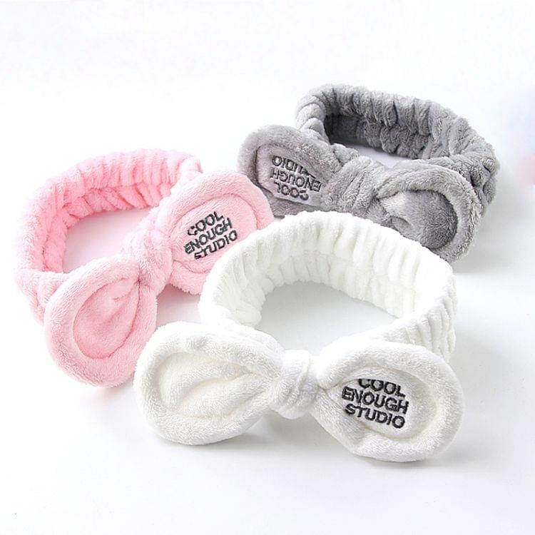 Fashion Women Cute Big Ears Comfortable Wash Face Bathe Hair Holder Elastic Headband Girls Hairbands Hair Accessories(Light green big eyes)