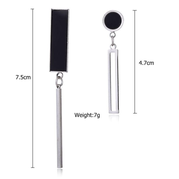 Trendy Long Tassel Asymmetric Earrings For Women(Gold)