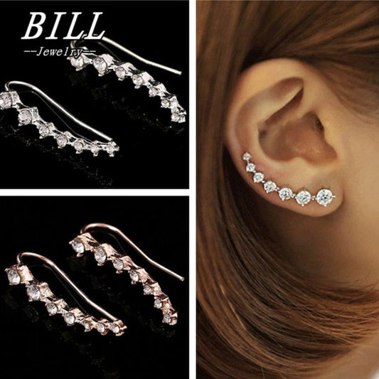 Women Diamond Star Earring Dipper Gold