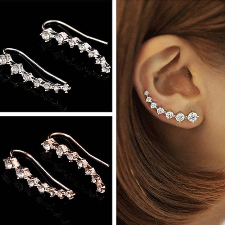 Women Diamond Star Earring Dipper Gold