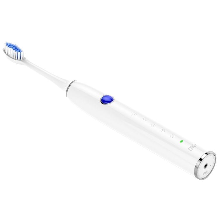 QYG Q1-W IPX7 Waterproof 5 Modes Wireless Charging Electric Sonic Toothbrush(White)