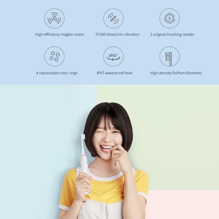 Original Xiaomi Mijia IPX7 Waterproof 3 Cleaning Modes Rechargeable Sonic Electric Toothbrush(Toothbrush Head Included)