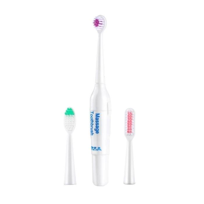 3 Sets Family Kit Rotary Electric Toothbrush for Adult / Children, Random Color Delivery