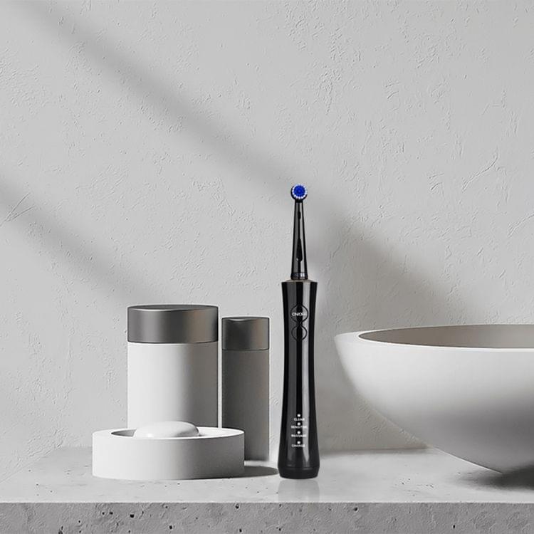 Mornwell IPX7 waterproof rechargeable rotating electric toothbrush(Black)
