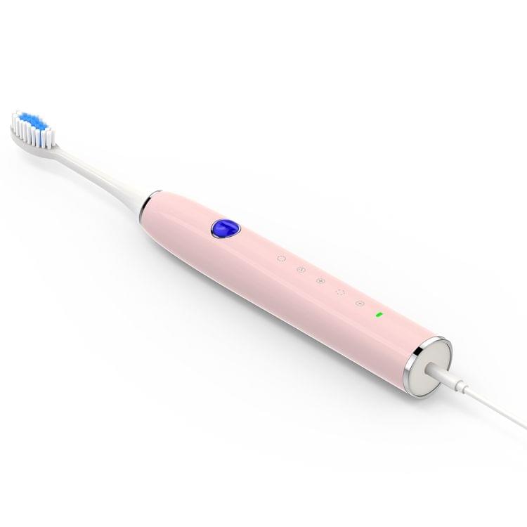 QYG Q1 IPX7 Waterproof 5 Modes Rechargeable Electric Sonic Toothbrush(Pink)