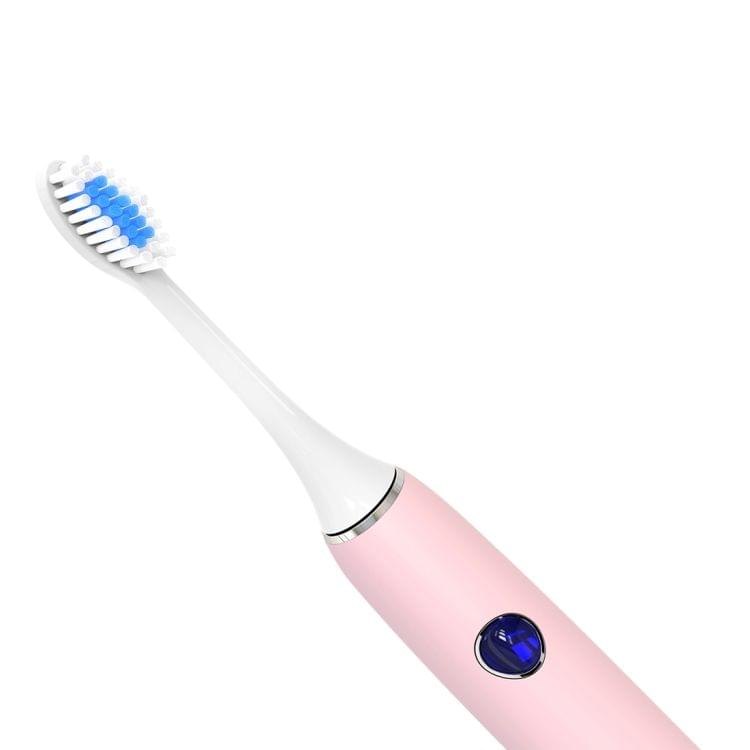 QYG Q1 IPX7 Waterproof 5 Modes Rechargeable Electric Sonic Toothbrush(Pink)