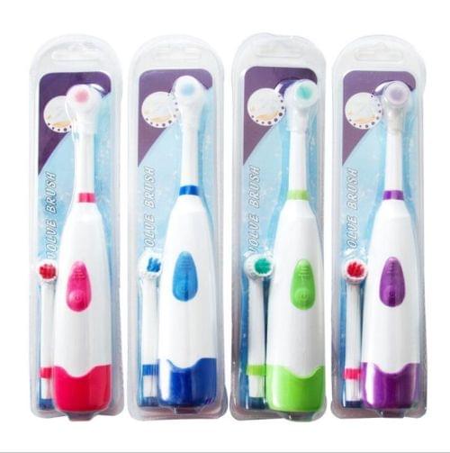 4 PCS Oral Hygiene Electric Toothbrush Replacement Heads for Kids with Battery