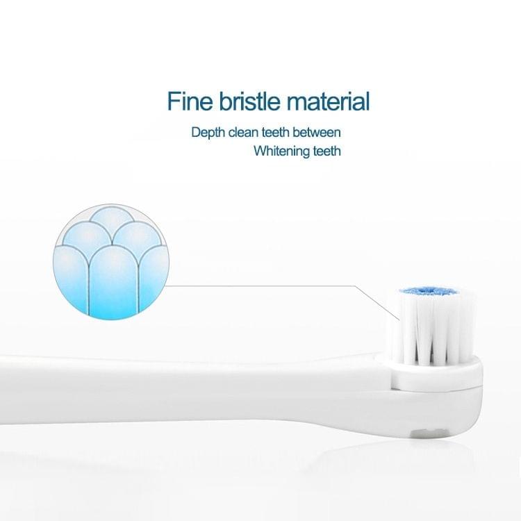 2W Creative Household Waterproof Rotary Electric Toothbrush Set with 4 Replacement Brush Heads & Base, 8500 Revolutions Per Minute(Blue)