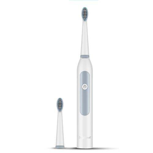 LOHASMAS Smart Button Type Ultrasonic Waterproof Electric Toothbrush (White)