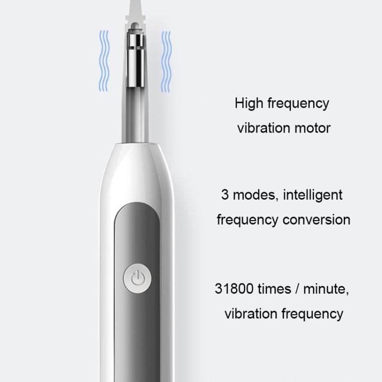 LOHASMAS Smart Button Type Ultrasonic Waterproof Electric Toothbrush (White)