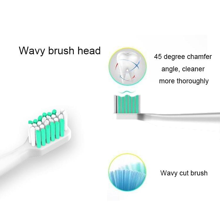 USB Wireless Charge Sonic Electric Toothbrush Adult Oral Hygiene Rechargeable Ultrasonic Tooth Brush with 4 Brush Heads (Black Plating)