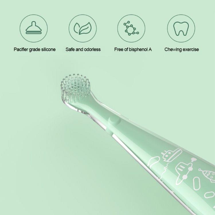 2 PCS Original Xiaomi Silicone Toothbrush Soft Brush  Size For Baby Over 8 Months