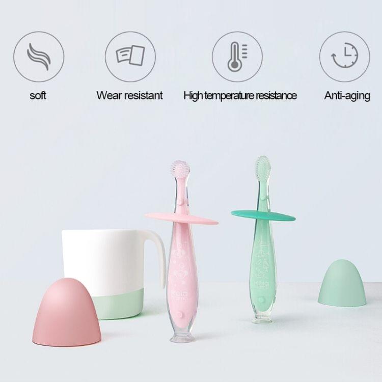 2 PCS  Original Xiaomi Silicone Toothbrush Soft Brush Small Size For 3 to 8 Month Baby