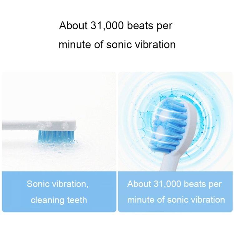 Ultrasonic Waterproof Smart Timer Wireless Inductive Charging Toothbrush (Pink)