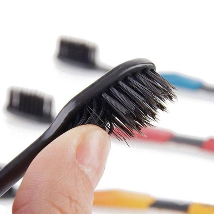 4 PCS Antibacterial Soft Superfine Family Size Toothbrush Nano Bamboo Charcoal Toothbrush, Random Color Delivery