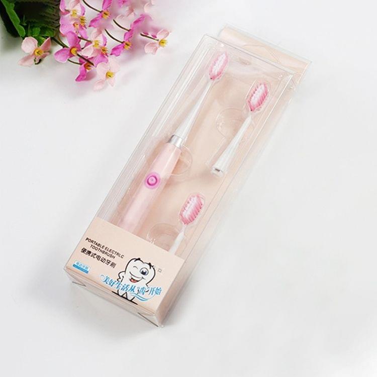 Portable IPX7 Waterproof Sonic Electric Toothbrush (Pink)