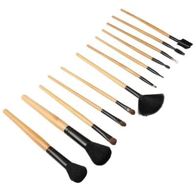 Professional 12pcs Makeup Brush Set Beauty Kit Cosmetic + PU Leather Carrying Case