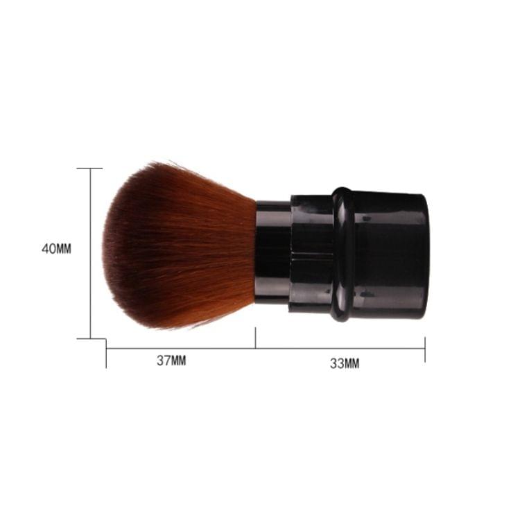 Retractable Foundation Makeup Powder Blush Beauty Brushes Travel Cosmetic(Pink)
