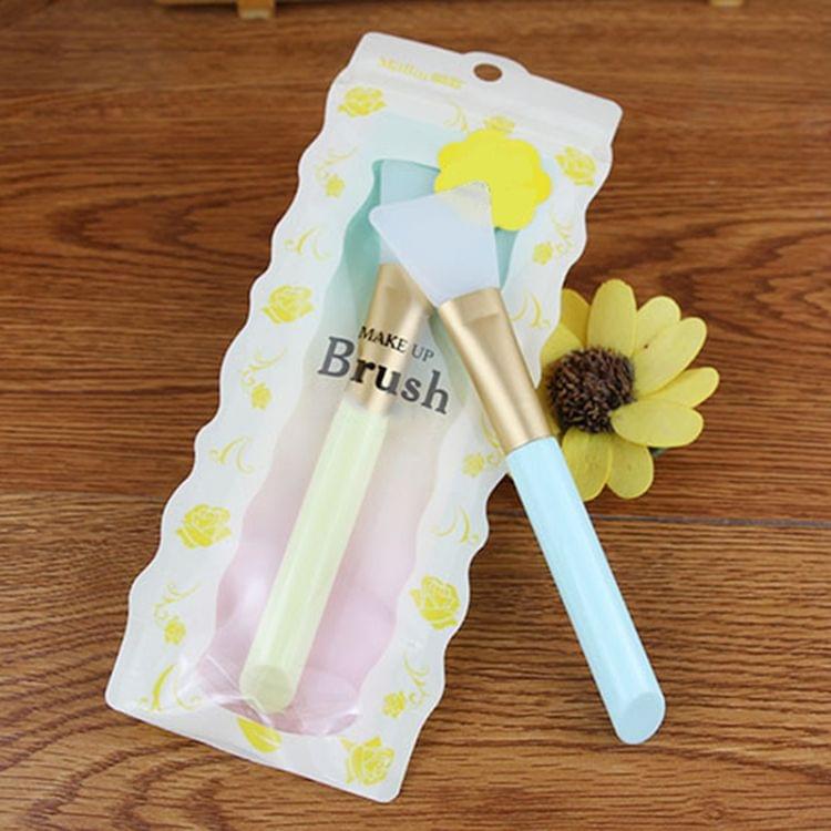 Professional Silicone Facial Face Mask Mud Mixing Skin Care Beauty Makeup Brushes for Women Girls(white)