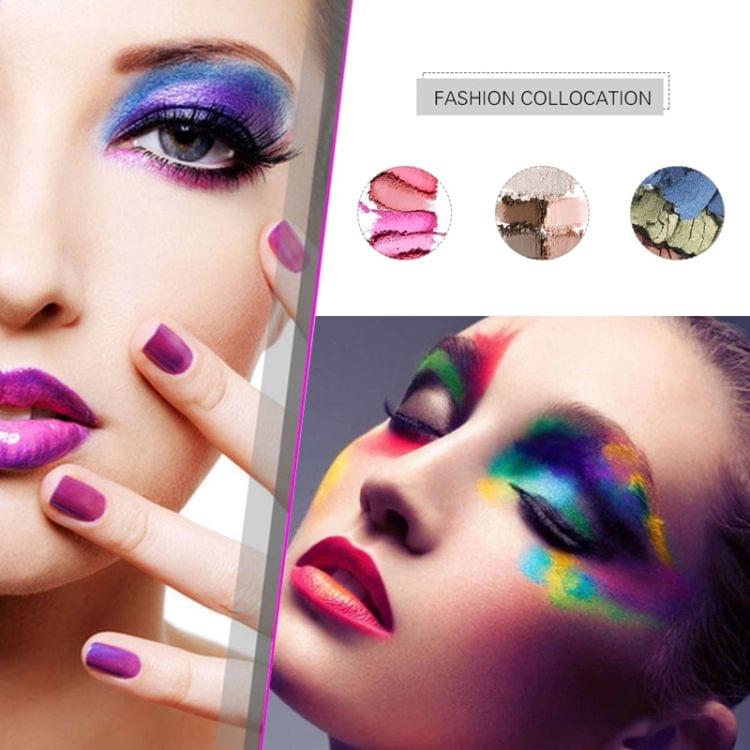 10 in 1 Lucky Mermaid Tail Handle Multi-functional Makeup Brush, Purple Brush