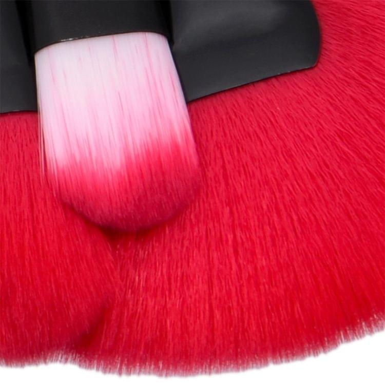 24 in 1 Wood Handle Makeup Brush Cosmetic Foundation Cream Powder Blush Makeup Tool Set(Pink)