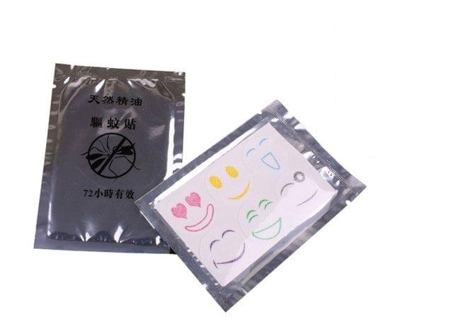 10 PCS Mosquito Stickers DIY Mosquito Repellent Stickers Patches Cartoon Smiling Face Drive Repeller (Color Random Delivery)