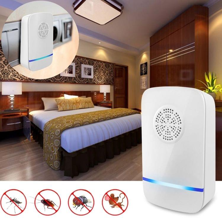 Electronic Ultrasonic Anti Mosquito Rat Insect Pest Repeller with Light, UK Plug, AC 110-220V