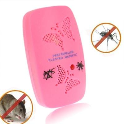 Ultrasonic Electronics Insecticide with Two Steps of Adjustable, Pink (EU Plug)