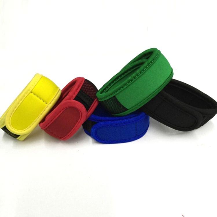 Outdoor Mosquito Diving Material Bracelet Wristband with 2 pieces of Natural Plant Mosquito Repellent Tablets(Black)
