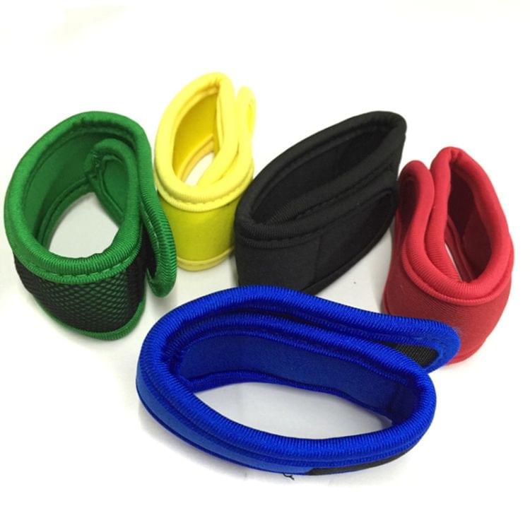 Outdoor Mosquito Diving Material Bracelet Wristband with 2 pieces of Natural Plant Mosquito Repellent Tablets(Black)