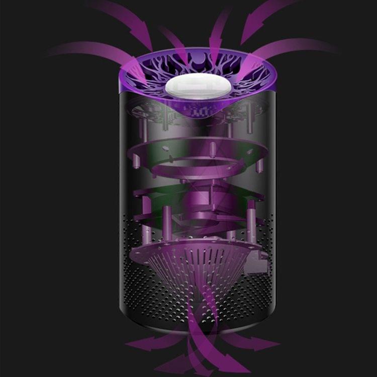 YWXLight USB Electronics Mosquito Killer Lamp Pest Control Electric Mosquito Killer Fly Trap LED Light Lamp Bug Insect Repeller (Black)