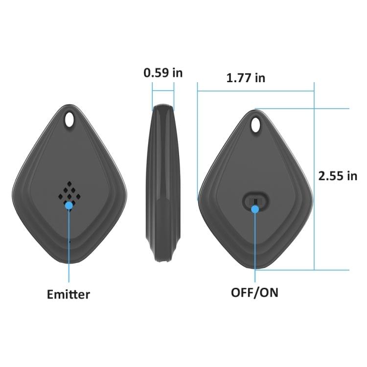 Outdoor Mosquito Repellent Portable Ultrasonic Insect Repellent Insecticide USB Charging Intelligent Frequency Conversion(Black)