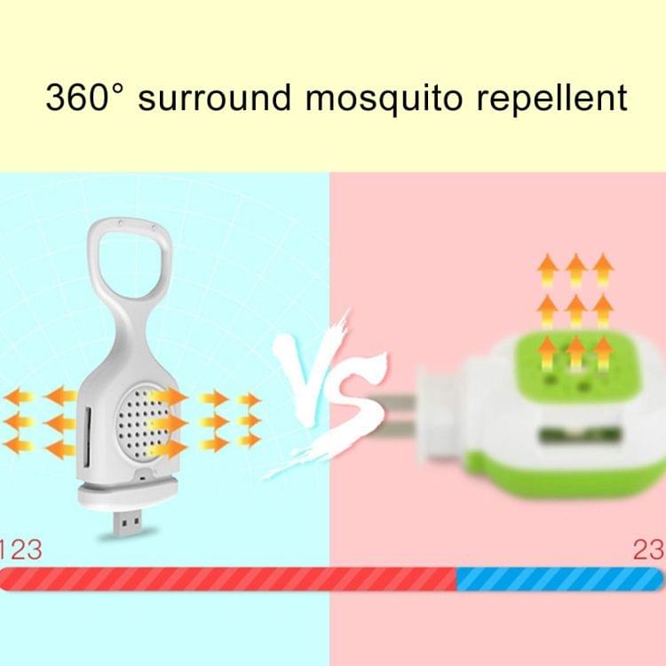 Home Portable Multi-function USB Macaroon Electronic Mosquito Repellent (White)