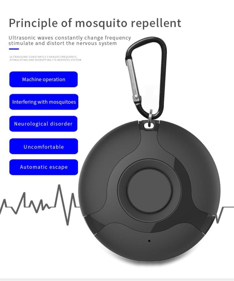 Ultrasonic Mosquito Repellent Electronics Cockroach Spider USB Charging Smart Mosquito Drive(White)