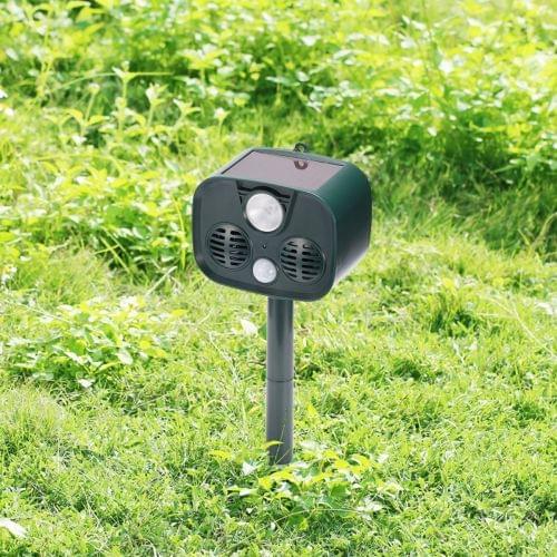 Solar Animal Drive Waterproof PIR Sensor Outdoor Garden Anti-cat Dog Ultrasonic Solar Alarm Drive