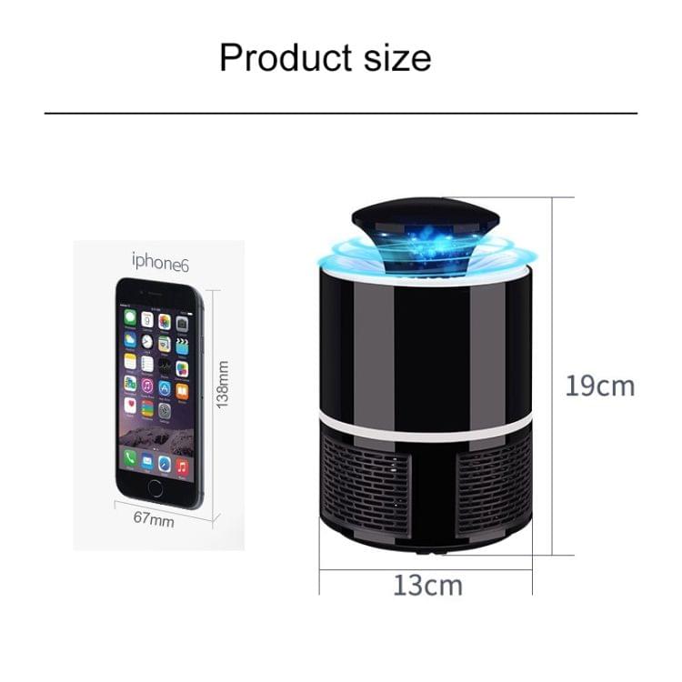 Home 5W LED Radiation-free USB Eradicate Flies Mosquito Lamp(Black)