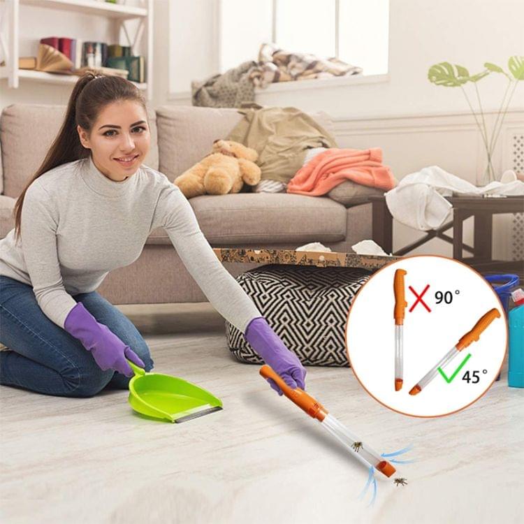 SK818 USB Charging Insects Bugs Suction Traps Electric Pest Spider Catcher with LED Light (Orange)